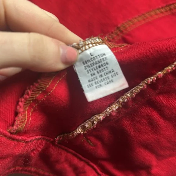 Cabi red denim jacket - Picture 5 of 6